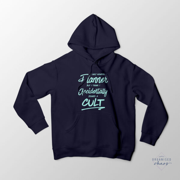 planner cult fl hoodie navy mint