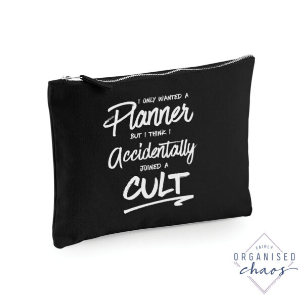 planner cult pouch black