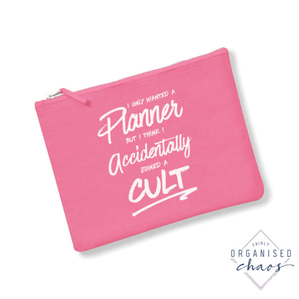 planner cult pouch pink