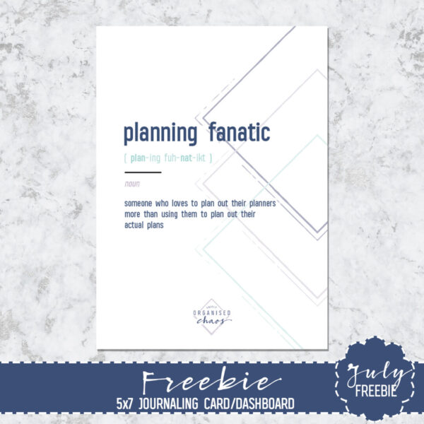 5x7 planning fanatic freebie