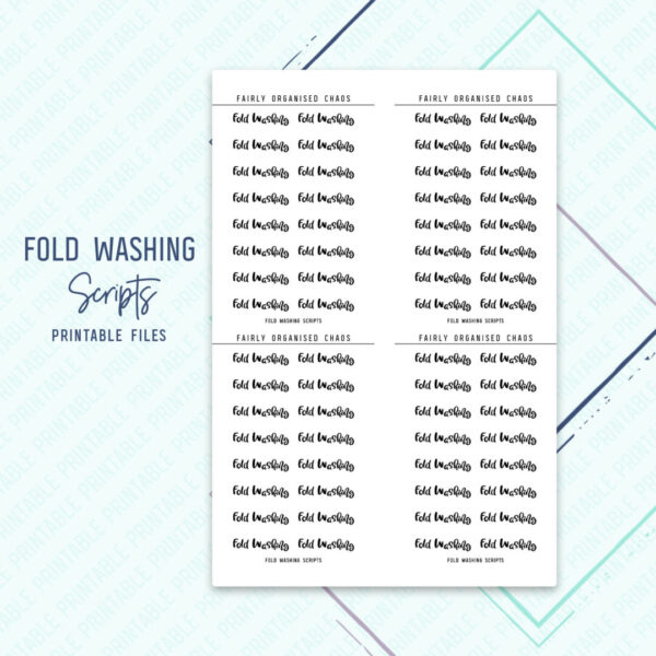 fold washing main