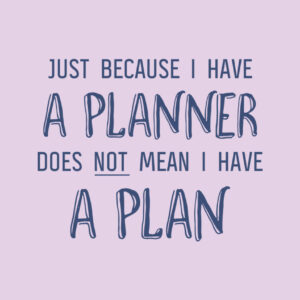 I have a planner main design